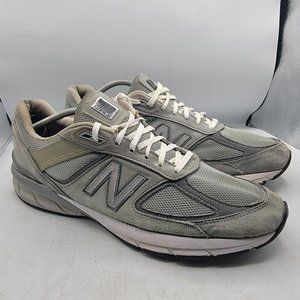 New Balance 990v5 Mens 14 Gray Sneaker Shoes Made In USA Athletic Casual M990GL5